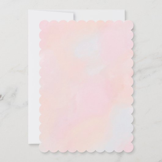 レインボーフェアリープリンセスとユニコーン 招待状 (裏面)