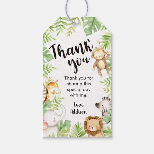 レインボーフェアリーメッセージカード ギフトタグ (正面)