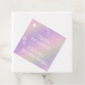 レインボーフェアリーライツガールバースデーパーティー フェイバータグ (インサイチュ)