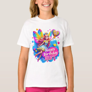 レインボーフェアリー誕生祝い、誕生日ギフト Tシャツ