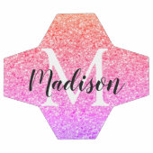 レインボーフェイクグリッタースクリプトモノグラパーソナライズされたム サッカーボール (フラット)