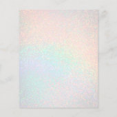 レインボーフェイクグリッターパステルカラー美しいサロン チラシ (裏面)