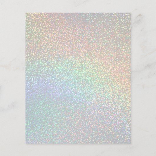 レインボーフェイクグリッター美しいサロン チラシ (裏面)