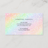 レインボーフェイクグリッター 名刺 (裏面)