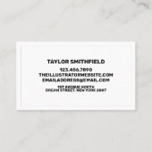 レインボーフェイクホログラフィック名刺 名刺 (裏面)