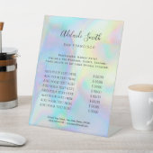 レインボーフェイクホログラフィースタイル価格表 台座サイン (インサイチュ)