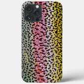 レインボーフェイクマスのスケールテクスチャルックパターン Case-Mate iPhoneケース (裏面)