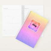 レインボーフェイクレザールックモダンプランナー プランナー手帳 (ディスプレー)