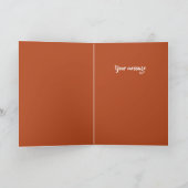 レインボーフェザー付き水彩幻想的フクロウ カード (内部)