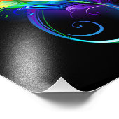 レインボーフェザー付き無限記号 フォトプリント            (角)