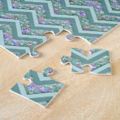 レインボーフォイルジグザグパターン ジグソーパズル (側面)