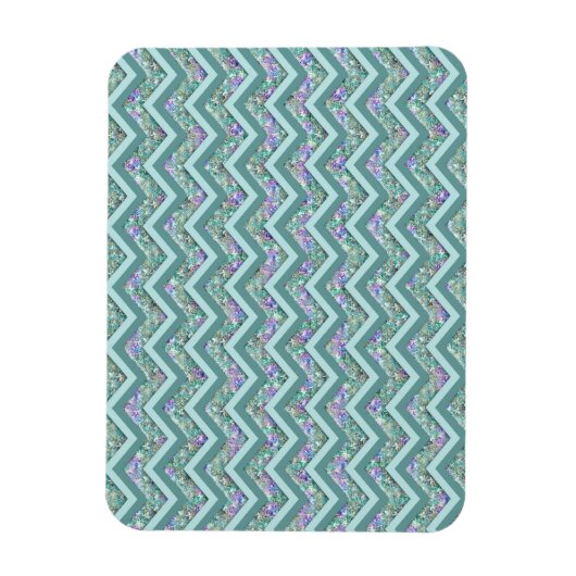 レインボーフォイルジグザグパターン マグネット (縦)