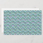 レインボーフォイルジグザグパターン 便箋 (正面/裏面)