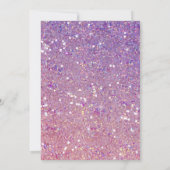 レインボーフォイルバルーンガール 2歳の誕生日パーティーへの招待状 招待状 (裏面)