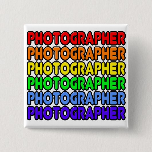 レインボーフォトグラファー 缶バッジ (正面)