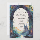 レインボーフォレストキャッスルアーチハンドスト異教のング 招待状 (正面)