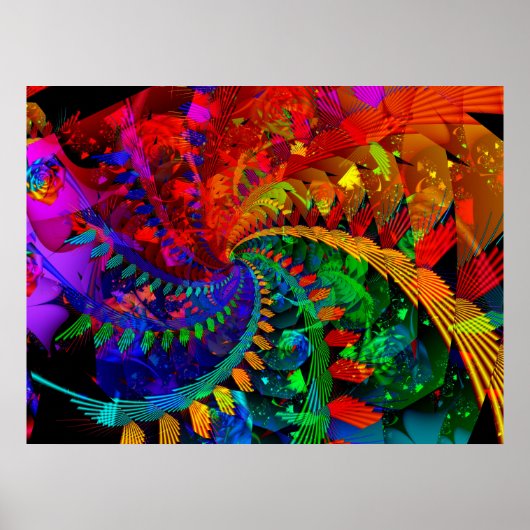 レインボーフォレストポスター ポスター (正面)