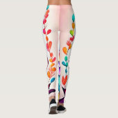 レインボーフクロウパーチアート レギンス (裏面)