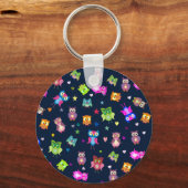 レインボーフクロウ キーホルダー (正面)