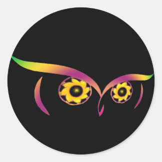 レインボーフクロウ ラウンドシール