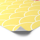 レインボーフクロールアートガールズルームポスター ポスター (角)