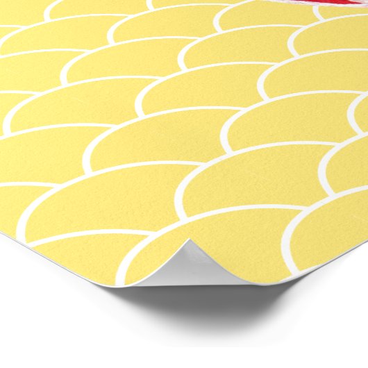 レインボーフクロールアートガールズルームポスター ポスター (角)