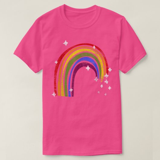 レインボーフラインボーゲイプライド月同性愛者LGBTQ  Tシャツ (デザイン正面)