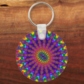 レインボーフラクタルバースト キーホルダー (正面)