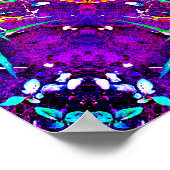 レインボーフラクタル |万華鏡曼荼羅 ポスター (角)