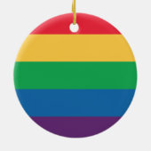 レインボーフラグプライドオーナメント セラミックオーナメント (裏面)