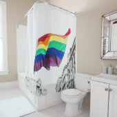 レインボーフラグプライド シャワーカーテン (インサイチュ)