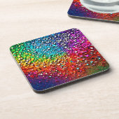 レインボーフラグメントモザイク コースター (左側)