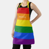レインボーフラグ名前をカスタムするエプロン エプロン (インサイチュ)
