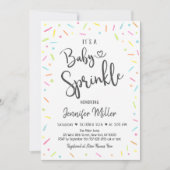 レインボーフラストレンズベビーパッシル 招待状 (正面)