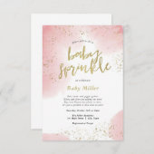 レインボーフラストレンズベビーパッシル 招待状 (正面/裏面)