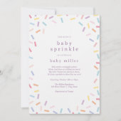 レインボーフラストレンズベビーパッシル 招待状 (正面)