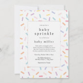 レインボーフラストレンズベビーパッシル 招待状 (正面)