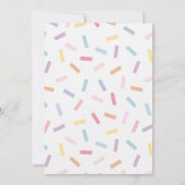 レインボーフラストレンズベビーパッシル 招待状 (裏面)