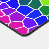 レインボーフラッグカラーデザインLGBTQゲイプライド デスクマット (コーナー)