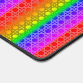 レインボーフラッグカラーファンキーゲイデザインGLBTQ デスクマット (コーナー)