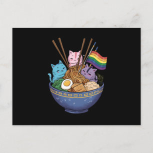 レインボーフラッグキャッツラーメンアニメゲイプライド月LGBT ポストカード