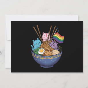 レインボーフラッグキャッツラーメンアニメゲイプライド月LGBT 招待状