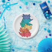 レインボーフラッグゲイプライドLgbtqアクソロトル紙プレート ペーパープレート (パーティー)