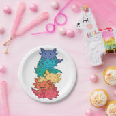 レインボーフラッグゲイプライドLgbtqアクソロトル紙プレート ペーパープレート (パーティー)