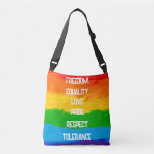 レインボーフラッグゲイレズビアンLGBT クロスボディバッグ