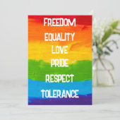 レインボーフラッグゲイレズビアンLGBT シーズンカード (スタンド正面)