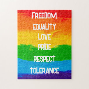 レインボーフラッグゲイレズビアンLGBT ジグソーパズル