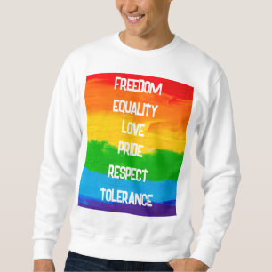 レインボーフラッグゲイレズビアンLGBT スウェットシャツ