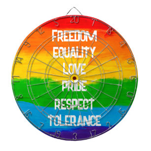 レインボーフラッグゲイレズビアンLGBT ダーツボード