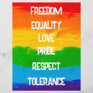 レインボーフラッグゲイレズビアンLGBT チラシ